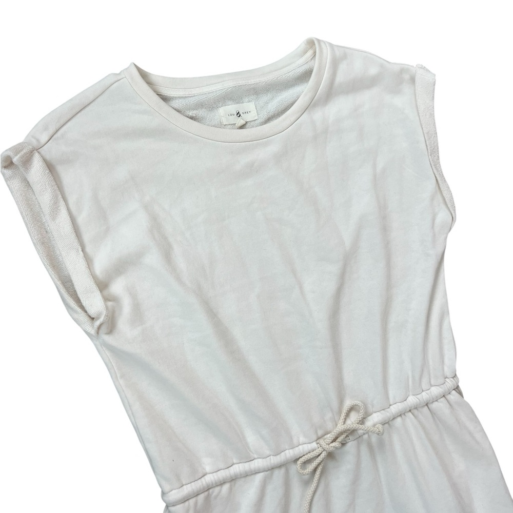 Lou & Grey Cream Drawstring Waist Casual Dress - Picture 3 of 3